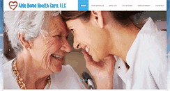 Desktop Screenshot of ablehomehealthcarenc.com